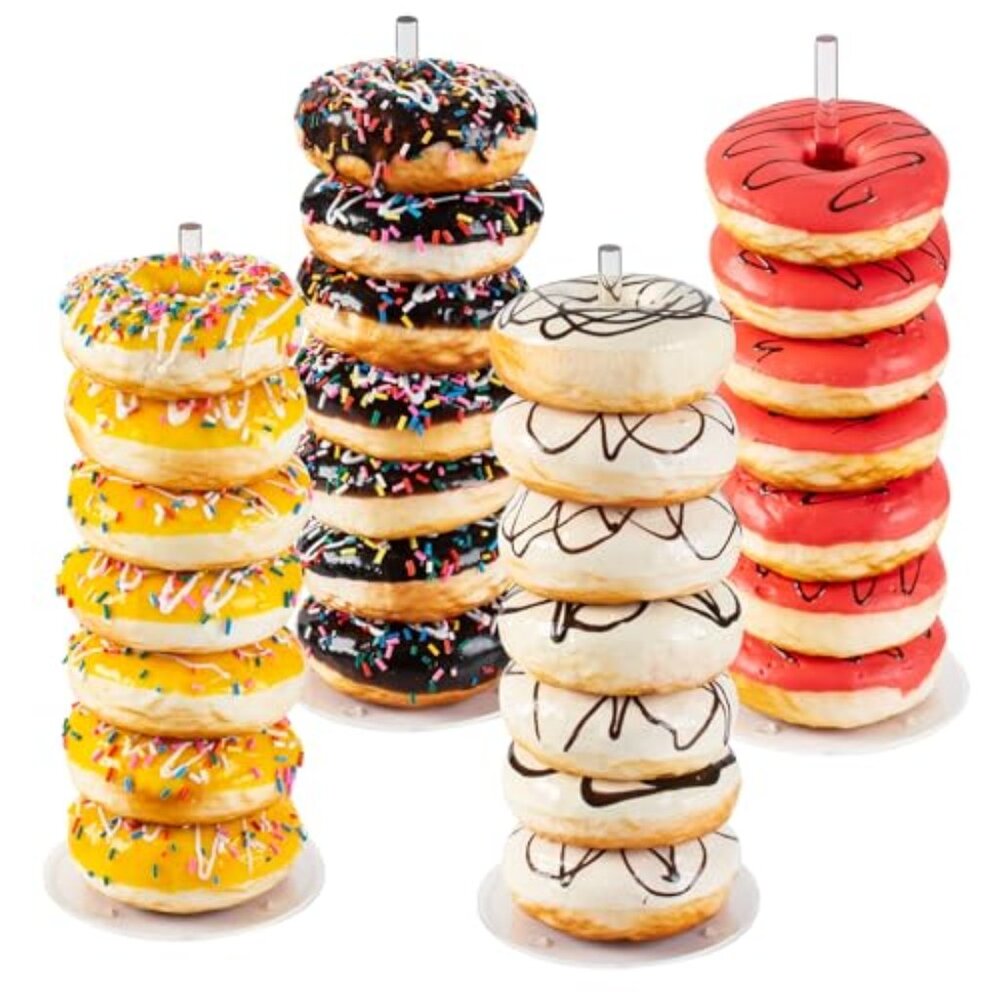 4pcs Acrylic Donut Display Stand Tower